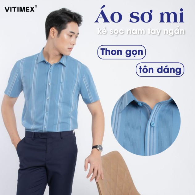 Sơ mi kẻ sọc nam tay ngắn - Chiếc áo 